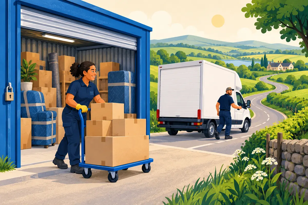 Secure organised storage unit for household belongings
